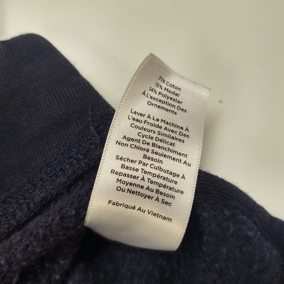 TALBOTS Navy Blue Polka Dot Sweater by Talbots with Long Sleeves - Picture 5 of 8